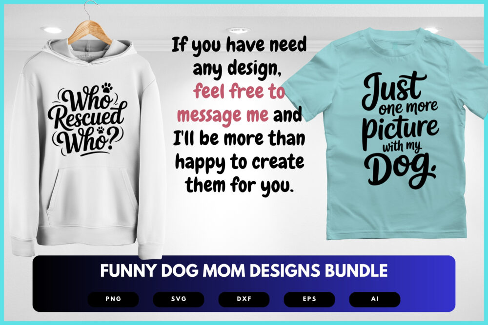 Funny Dog Mom SVG Bundle | Pet Lover Quotes, Dog Silhouette Clipart for Cricut & Sublimation - Image 8