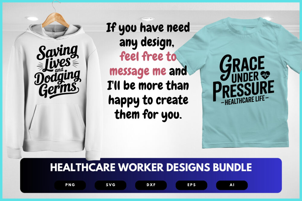 Healthcare Worker SVG Bundle | Medical Quotes , Nurse Doctor Cut Files for Cricut & Sublimation - Image 8