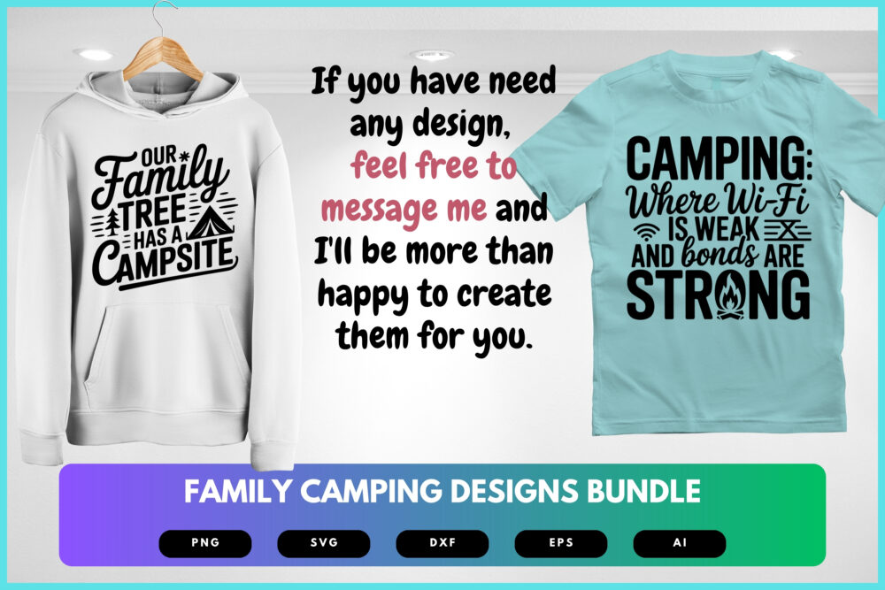 Family Camping SVG Bundle | Campfire Quotes, Outdoor Adventure Cut Files for Cricut, Silhouette & Sublimation - Image 8