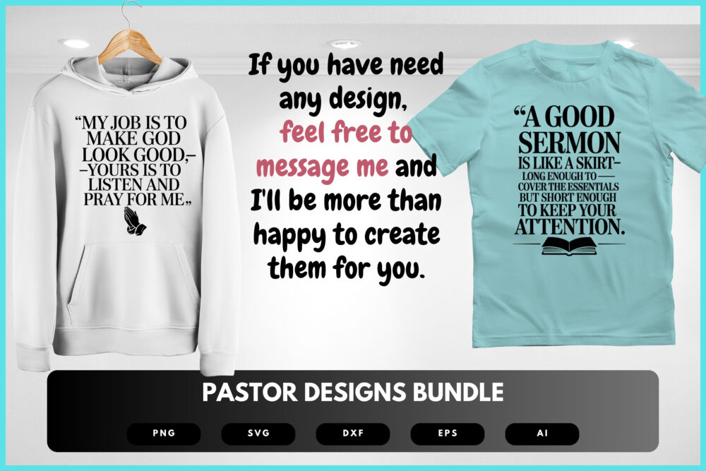 Pastor SVG Bundle | Faith Quotes, Christian Church Cut Files for Cricut, Sublimation & Printables - Image 7