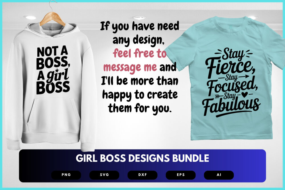 Girl Boss SVG Bundle | Empowering Female Entrepreneur Quotes Cut Files for Cricut, Silhouette & Sublimation - Image 8