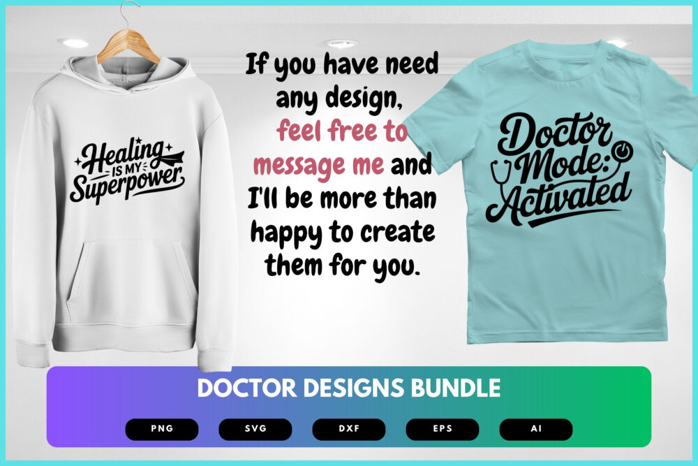 Doctor SVG Bundle | Funny Medical Quotes, Healthcare Clipart , Silhouette Cut Files for Cricut & Sublimation - Image 8