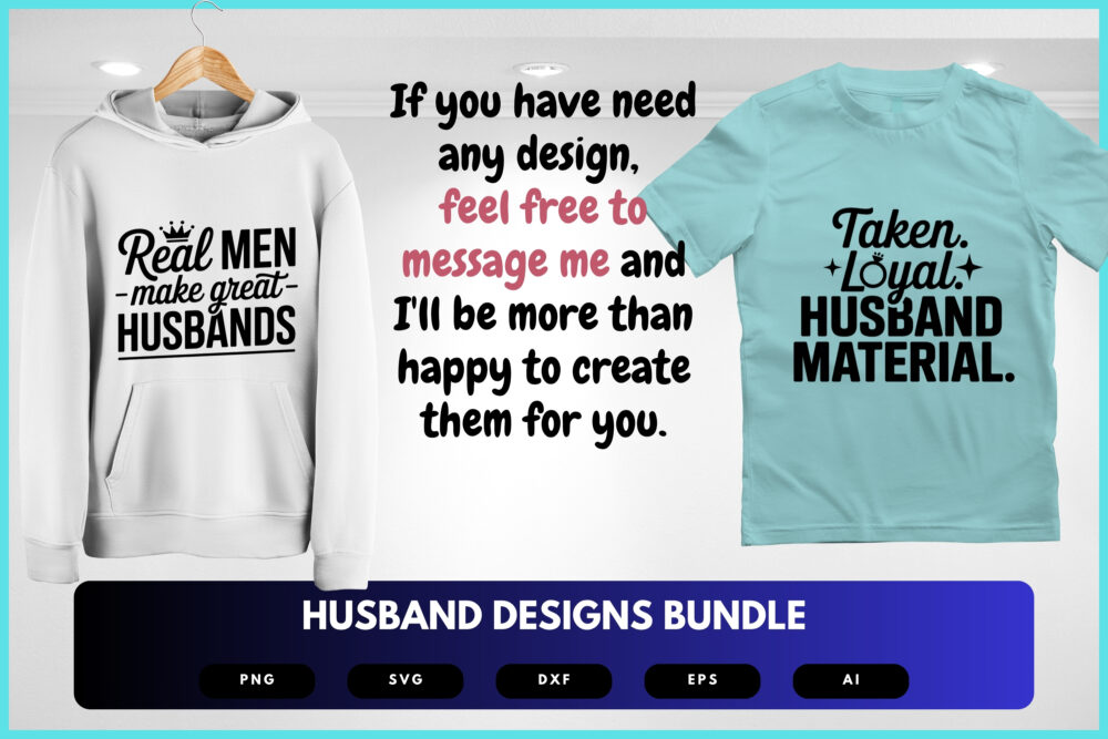 Husband SVG Bundle | Funny and Loving Husband Quotes, Couple Clipart , Silhouette Cut Files for Cricut & Sublimation - Image 8