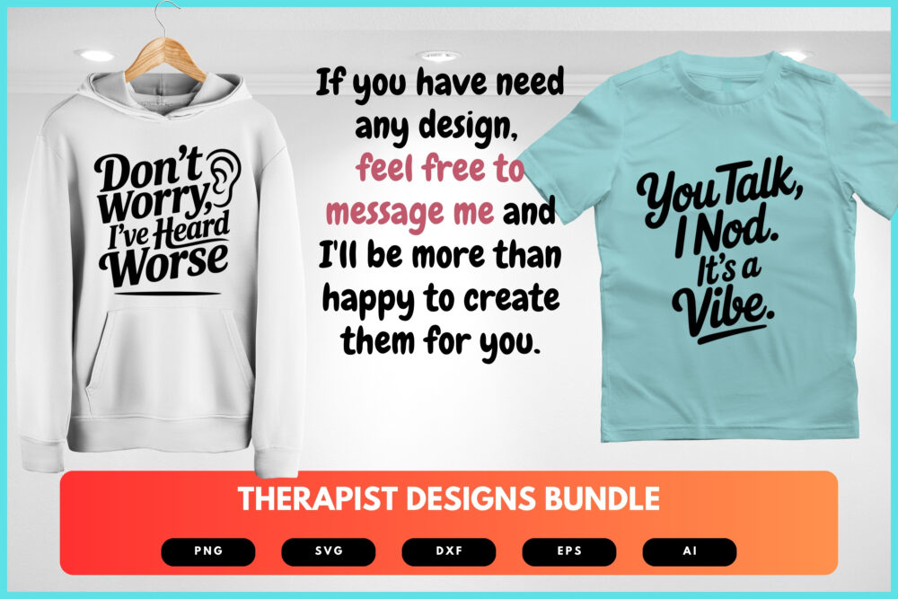 Therapist SVG Bundle | Mental Health Quotes, Counseling Clipart , Silhouette Cut Files for Cricut & Sublimation - Image 8