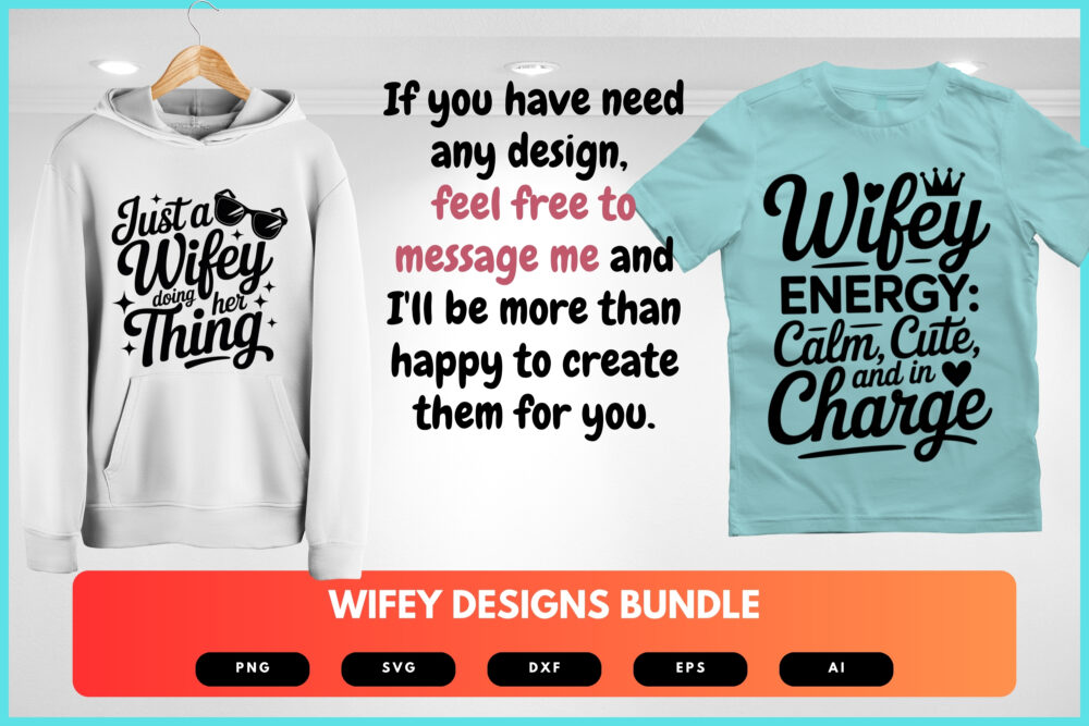 Wifey SVG Bundle | Romantic Wife Quotes, Marriage Clipart , Silhouette Cut Files for Cricut & Sublimation - Image 8