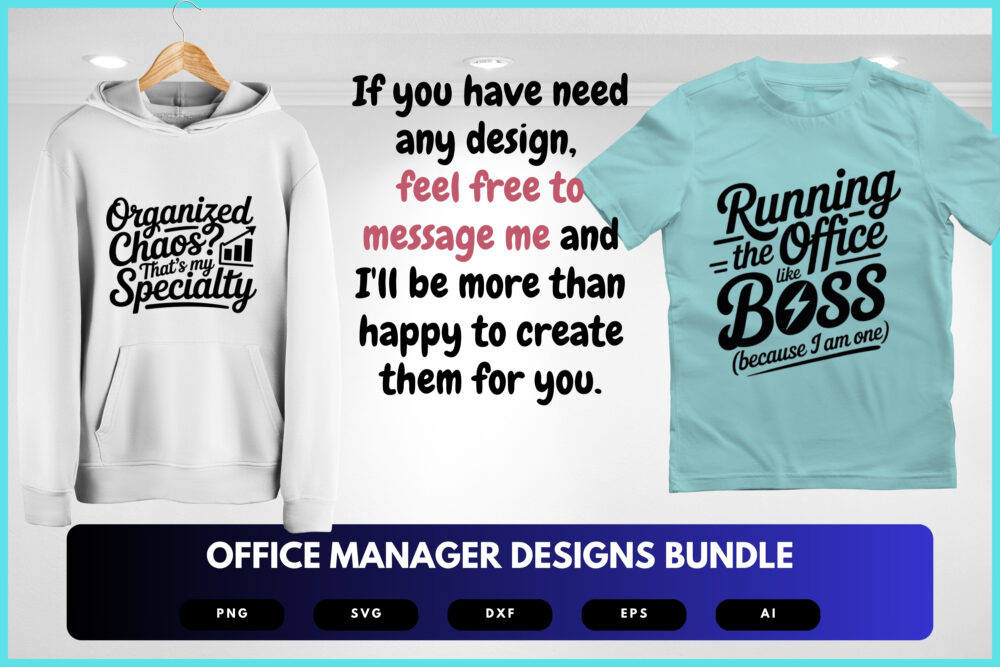Office Manager SVG Bundle | Administrative Professional Clipart, Office Quotes , Manager Life Cut Files for Cricut & Sublimation - Image 8