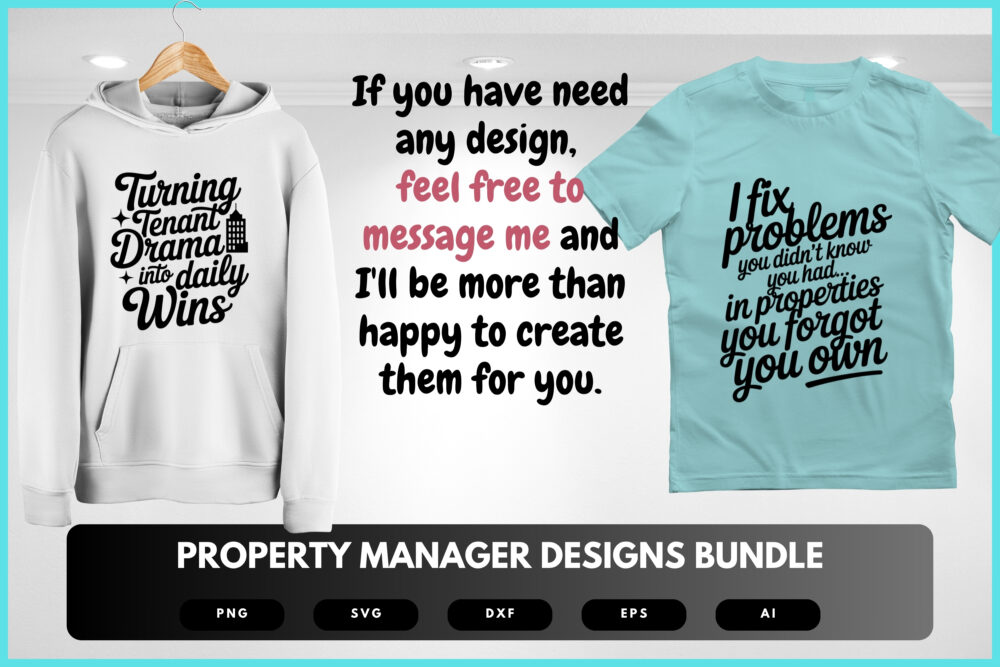 Property Manager SVG Bundle | Real Estate Clipart, Property Management Quotes , Tenant Life Cut Files for Cricut & Sublimation - Image 8