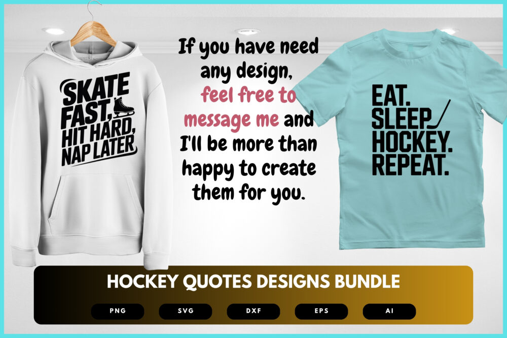 Hockey SVG Bundle | Motivational, Funny Hockey Quotes Cut Files for Cricut, Sublimation & DIY Crafts - Image 7