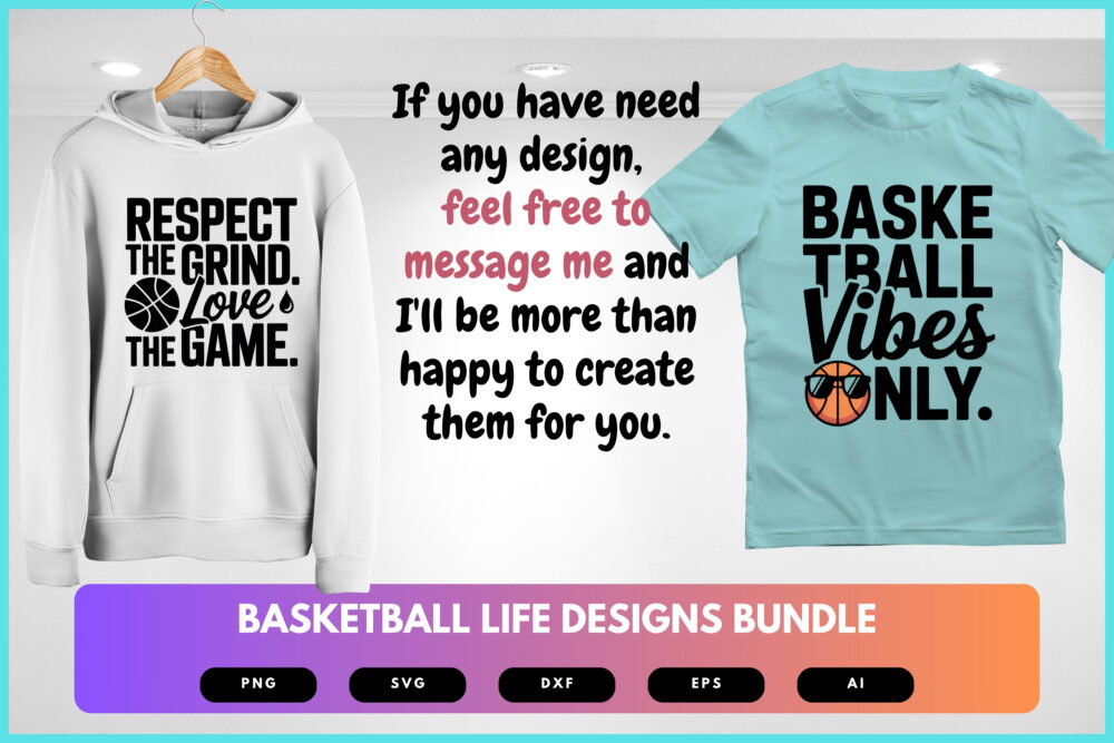 Basketball Life SVG Bundle | Sports Clipart, Athlete Silhouette Cut Files for Cricut & Sublimation - Image 8
