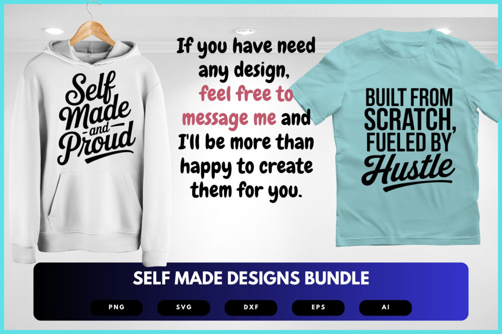Self Made SVG Bundle | Motivational Quotes , Empowerment Cut Files for Cricut, Sublimation & DIY Crafts - Image 8