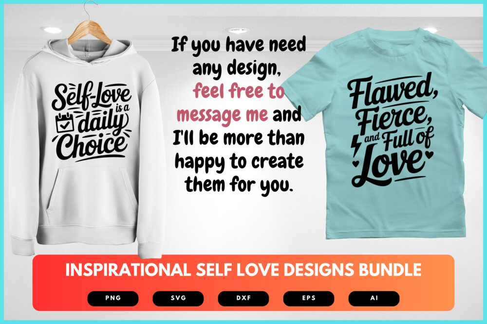Inspirational Self Love SVG Bundle | Motivational Quotes Clipart, Positive Affirmation Cut Files for Cricut & Sublimation - Image 7
