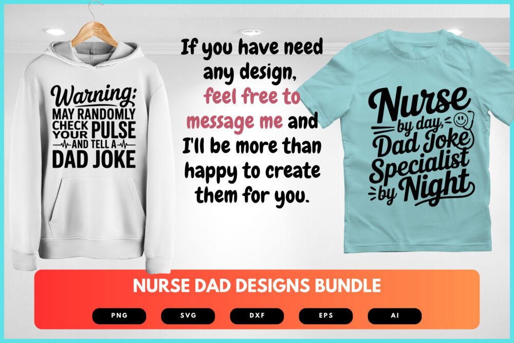 Nurse Dad SVG Bundle | Healthcare Clipart, Medical Silhouette Cut Files for Cricut & Sublimation - Image 8