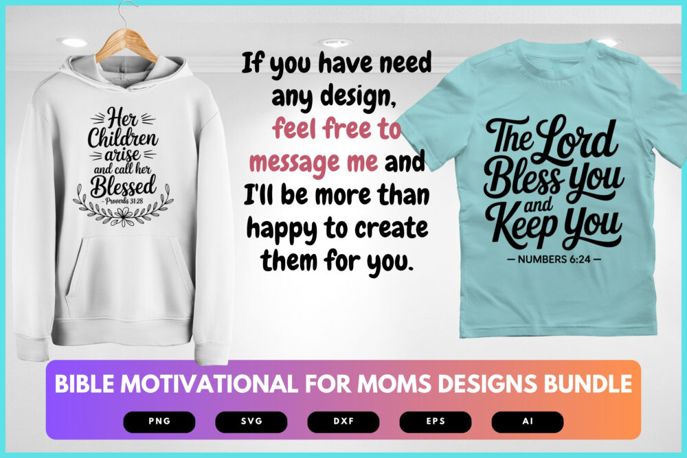 Bible Verse SVG Bundle for Moms | Christian Motivational Quotes, Faith-Based Cut Files for Cricut & Sublimation - Image 8