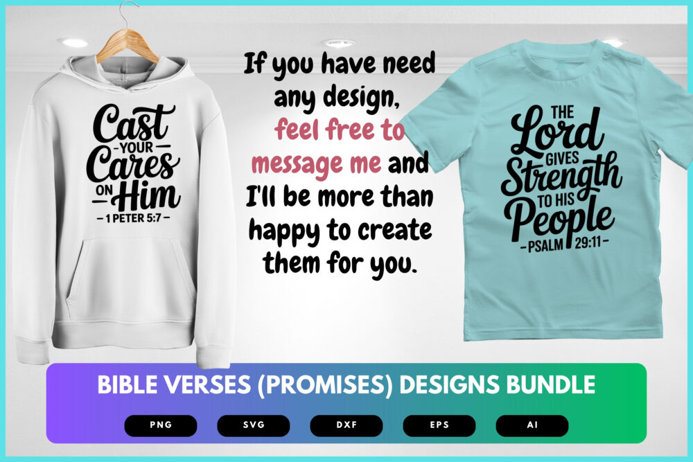 Bible Promises SVG Bundle | Scripture Cut Files, Faith-Based Encouragement Designs for Cricut & Sublimation - Image 8
