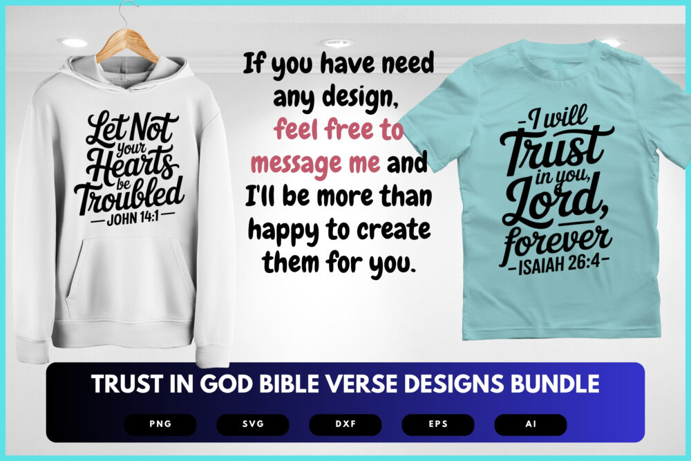 Trust in God SVG Bundle | Bible Verse Cut Files, Christian Inspirational Designs for Cricut & Sublimation - Image 8