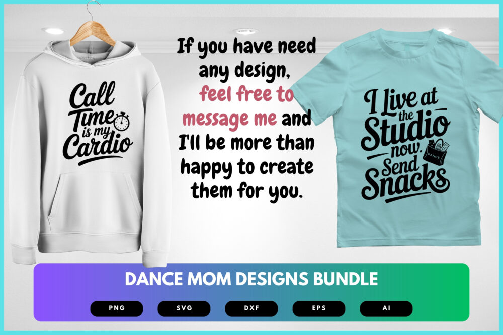 Dance Mom SVG Bundle | Dance Team Clipart, Silhouette Cut Files for Cricut & Sublimation - Image 8