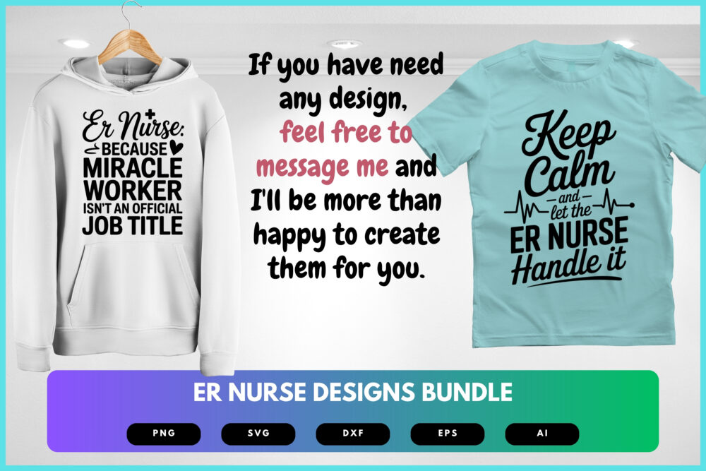 ER Nurse SVG Bundle | Emergency Room Clipart, Medical Silhouette Cut Files for Cricut & Sublimation - Image 8