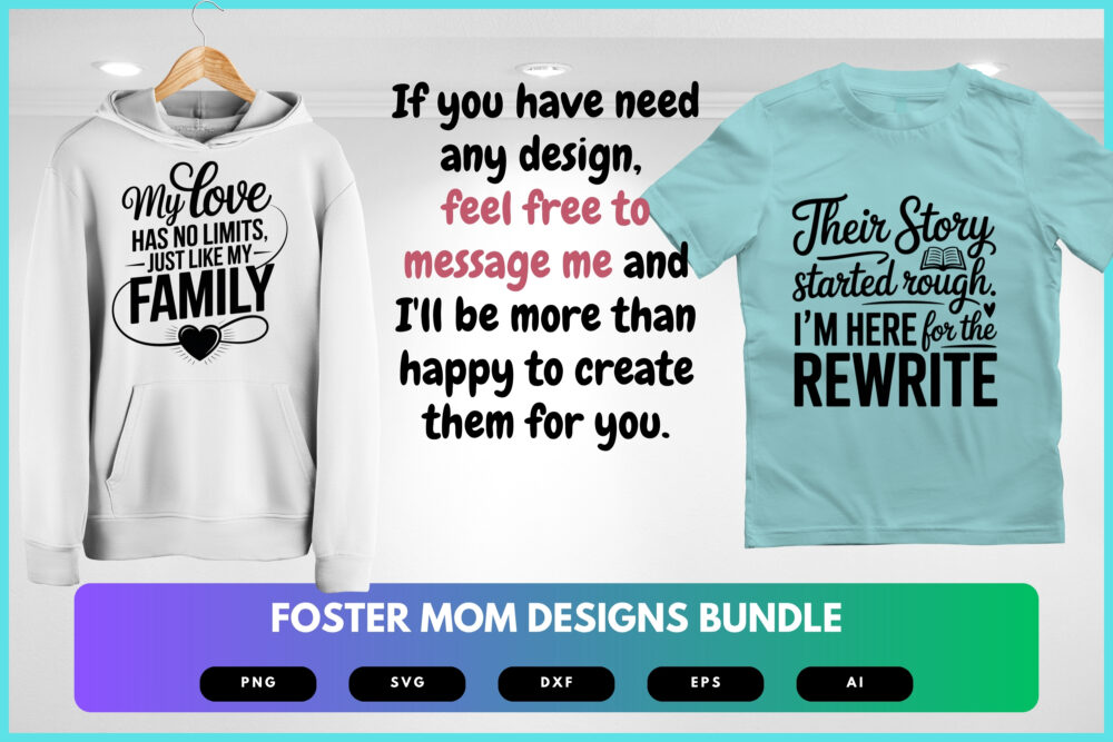 Foster Mom SVG Bundle | Inspirational Quotes, Foster Care Clipart , Cut Files for Cricut & Sublimation - Image 8