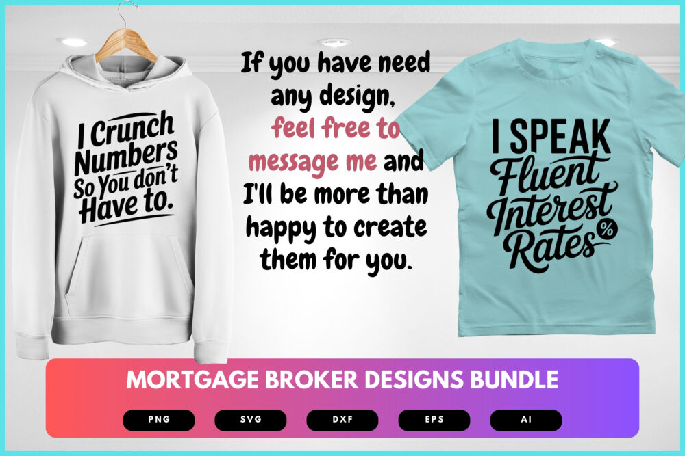 Mortgage Broker SVG Bundle | Real Estate Clipart, Home Loan Quote Cut Files for Cricut & Sublimation - Image 8