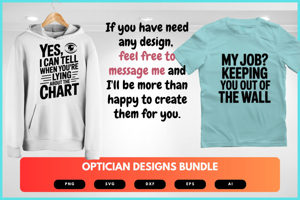 Optician SVG Bundle | Eyewear Clipart, Eye Care Silhouette Cut Files for Cricut & Sublimation - Image 8