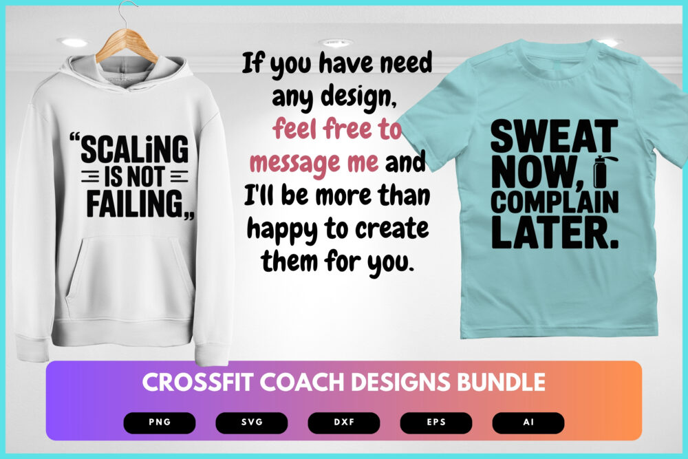 CrossFit Coach SVG Bundle | Fitness Trainer Quotes , Workout Cut Files for Cricut & Sublimation - Image 8