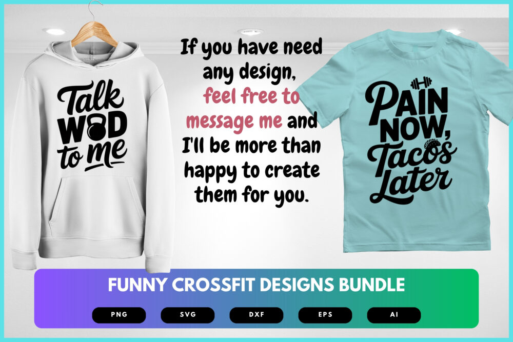 Funny CrossFit SVG Bundle | Workout Quotes , Gym Humor Cut Files for Cricut & Sublimation - Image 8