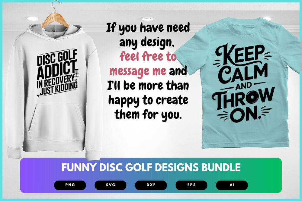 Funny Disc Golf SVG Bundle | Frisbee Golf Humor Cut Files , Player Quotes for Cricut & Sublimation - Image 8