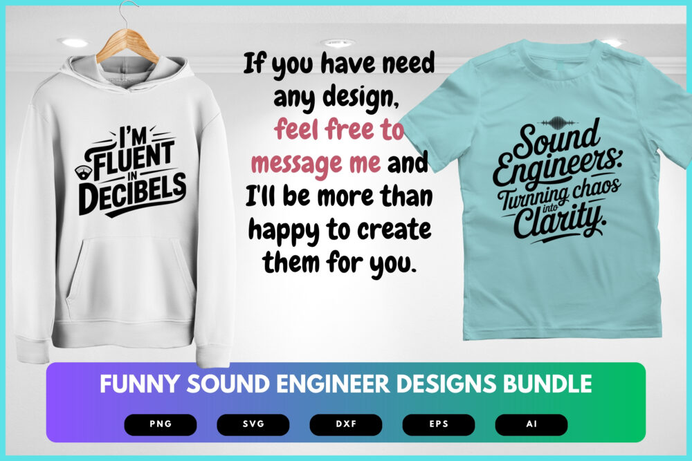 Funny Sound Engineer SVG Bundle | Audio Tech Quotes, Studio Humor Clipart & Cricut Cut Files for Music Pros - Image 8