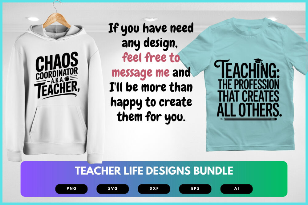 Teacher Life SVG Bundle | Funny Teaching Quotes , School Cut Files for Cricut & Sublimation - Image 8