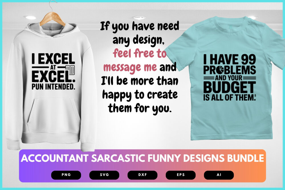 Accountant SVG Bundle | Funny Accounting Quotes, Sarcastic Tax Preparer Cut Files for Cricut & Sublimation - Image 7