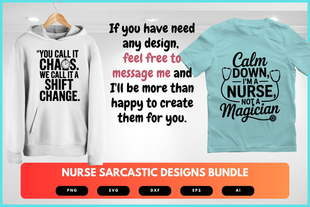 Nurse SVG Bundle | Sarcastic Nursing Quotes, Funny Nurse Cut Files for Cricut & Sublimation - Image 7