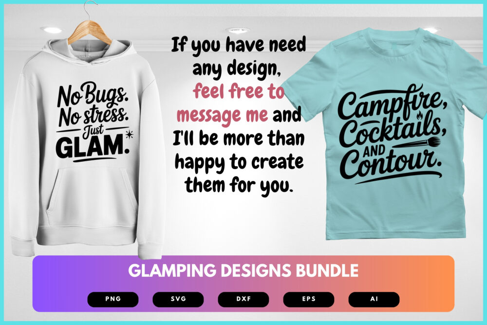 Glamping SVG Bundle | Glam Camping Clipart, Outdoor Adventure Cut Files for Cricut & Sublimation - Image 8