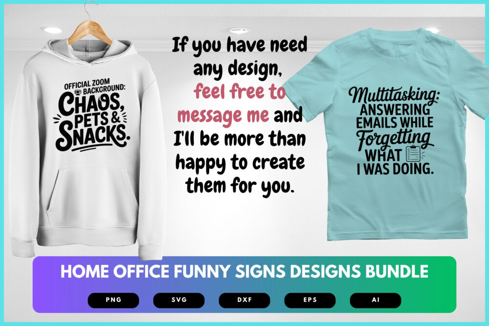Home Office SVG Bundle | Funny Office Sign Cut Files for Cricut, Work From Home Decor Clipart, Remote Work Quotes - Image 8