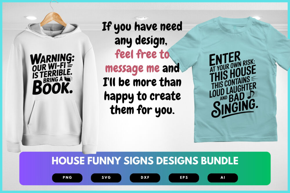 House SVG Bundle | Funny Home Sign Cut Files for Cricut, Humorous Housewarming Decor Clipart, Family Room Quotes - Image 8