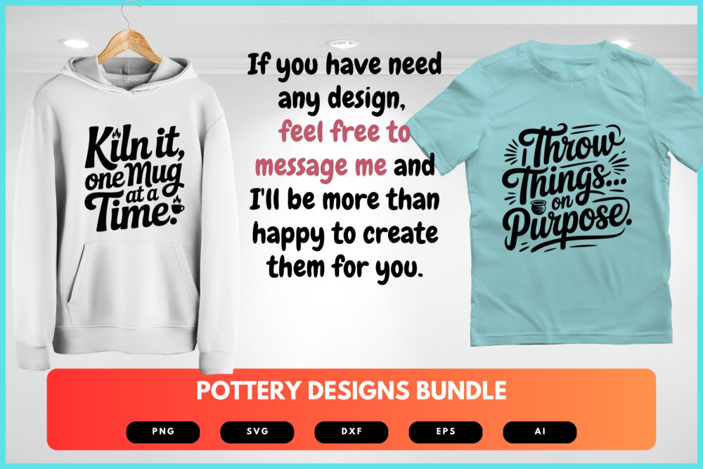 Pottery SVG Bundle | Ceramic , Clay Art Cut Files for Cricut, Sublimation & Craft Projects - Image 8