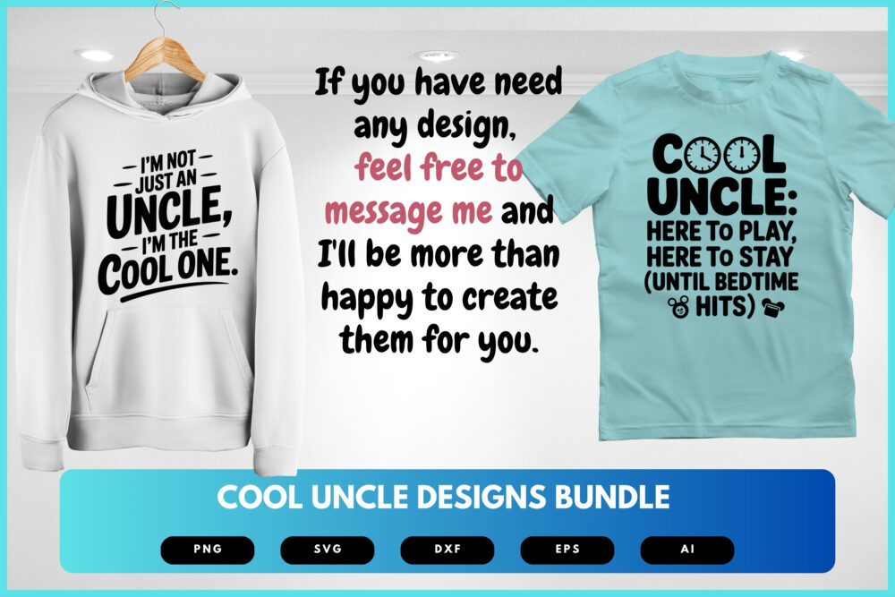 Uncle SVG Bundle | Funny Uncle Quotes & Funcle Life Cut Files for Cricut and Sublimation - Image 7