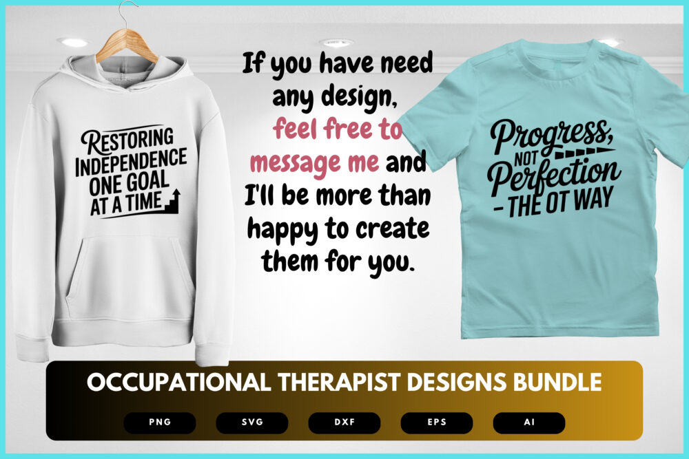 Occupational Therapist SVG Bundle | OT Quotes, Rehab Clinic Clipart and Therapy Cut Files for Cricut & Sublimation - Image 7