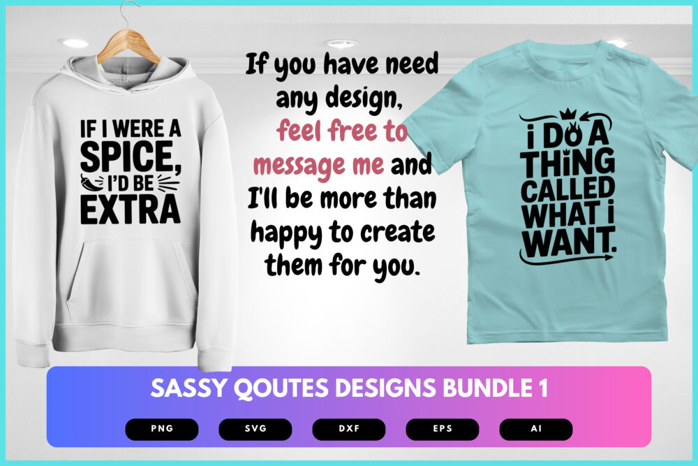 Sassy Quotes SVG Bundle | Funny Attitude Clipart, Bold Typography Cut Files for Cricut & Sublimation - Image 7