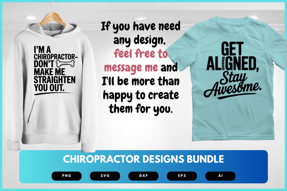 Chiropractor SVG Bundle | Spine Health Clipart, Chiropractic Silhouette Cut Files for Cricut & Sublimation - Image 7
