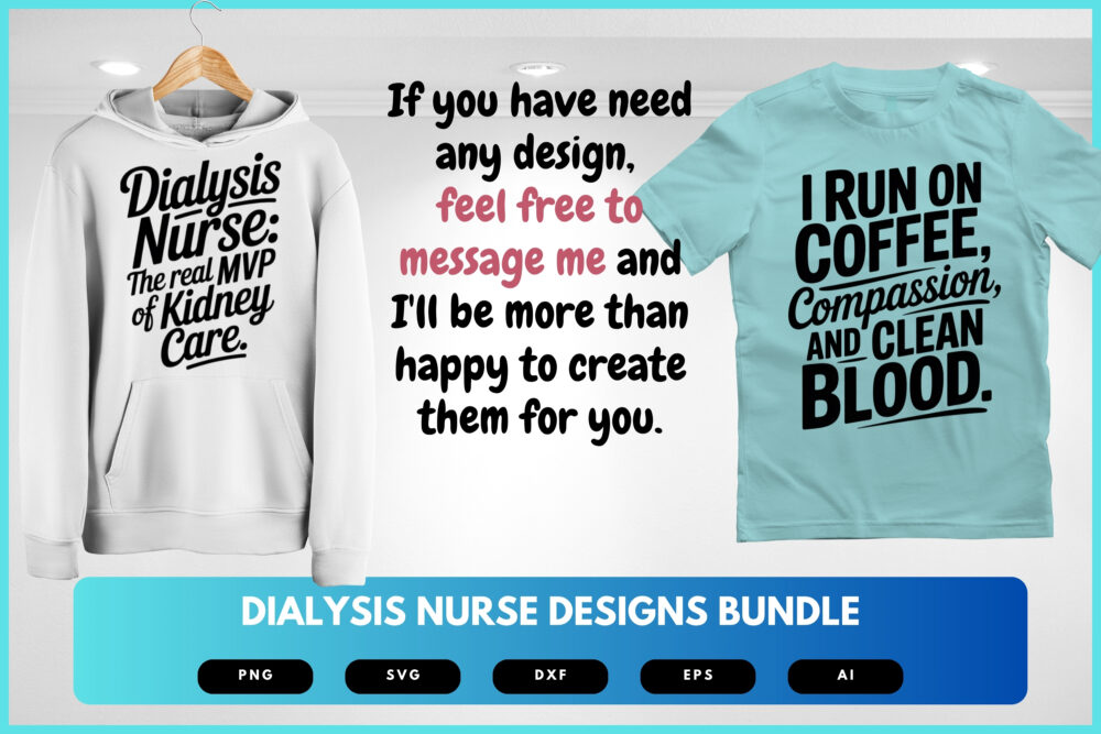 Dialysis Nurse SVG Bundle | Kidney Care Clipart, Medical Silhouette Cut Files for Cricut & Sublimation - Image 7
