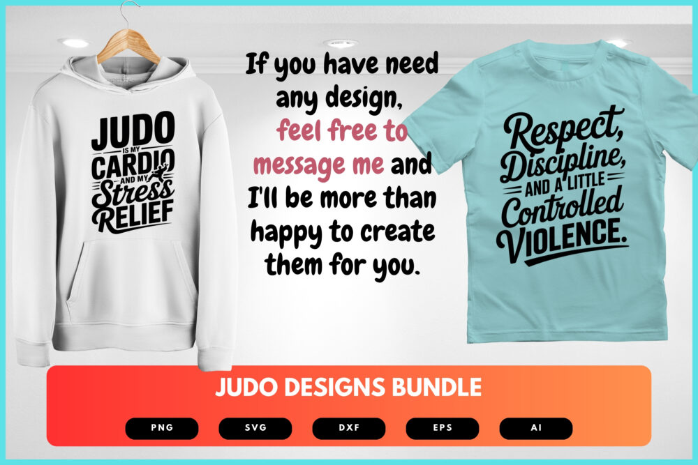 Judo SVG Bundle | Martial Arts Clipart, Fighter Silhouette Cut Files for Cricut & Sublimation - Image 7
