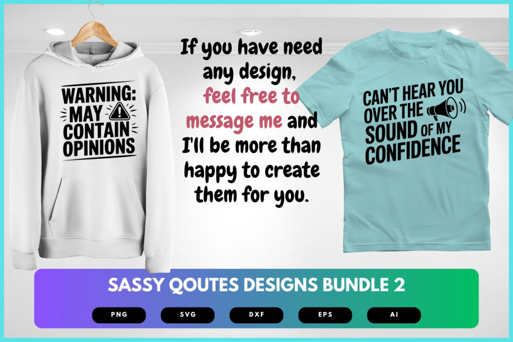 Sassy Quotes SVG Bundle | Bold Attitude Sayings, Funny Typography Cut Files for Cricut & Sublimation - Image 7