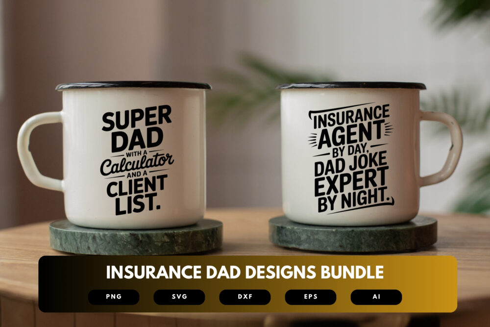 Insurance Dad SVG Bundle | Funny Insurance Agent Quotes, Dad Life Cut Files for Cricut & Sublimation - Image 6