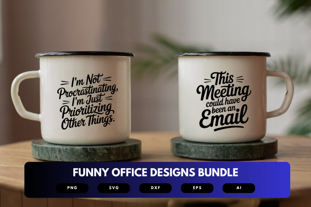Funny Office SVG Bundle | Workplace Humor Quotes, Sarcastic Cut Files for Cricut & Sublimation - Image 7