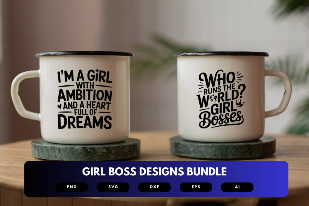 Girl Boss SVG Bundle | Empowering Female Entrepreneur Quotes Cut Files for Cricut, Silhouette & Sublimation - Image 7