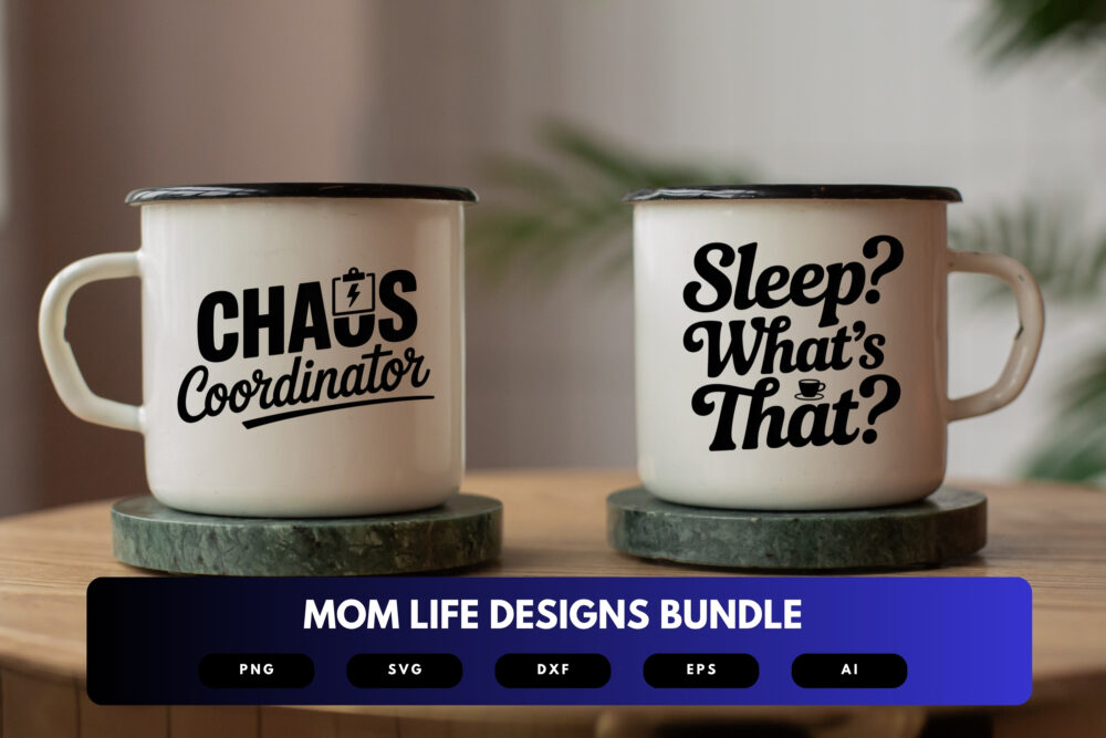 Mom Life SVG Bundle | Funny Mom Quotes, Motherhood Clipart , Silhouette Cut Files for Cricut & Sublimation - Image 7