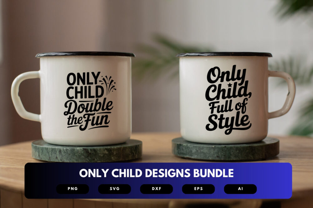Only Child SVG Bundle | Funny Only Child Quotes, Solo Sibling Clipart , Silhouette Cut Files for Cricut & Sublimation - Image 7