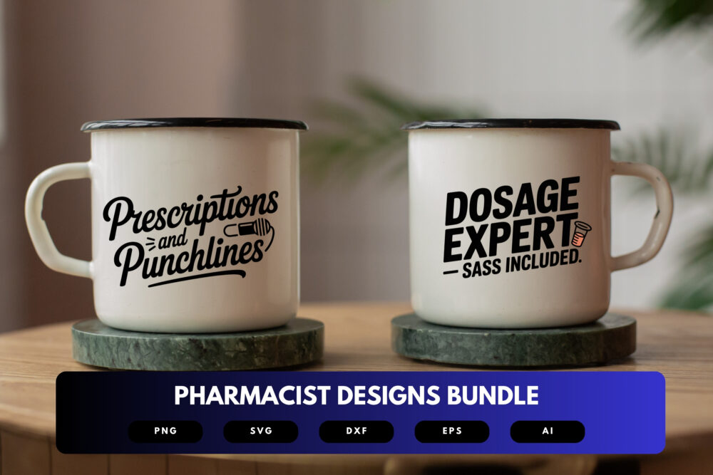 Pharmacist SVG Bundle | Pharmacy Quotes, Medicine Clipart , Silhouette Cut Files for Cricut & Sublimation - Image 7