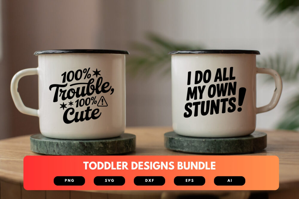 Toddler SVG Bundle | Cute and Funny Toddler Quotes, Kids Clipart , Silhouette Cut Files for Cricut & Sublimation - Image 7