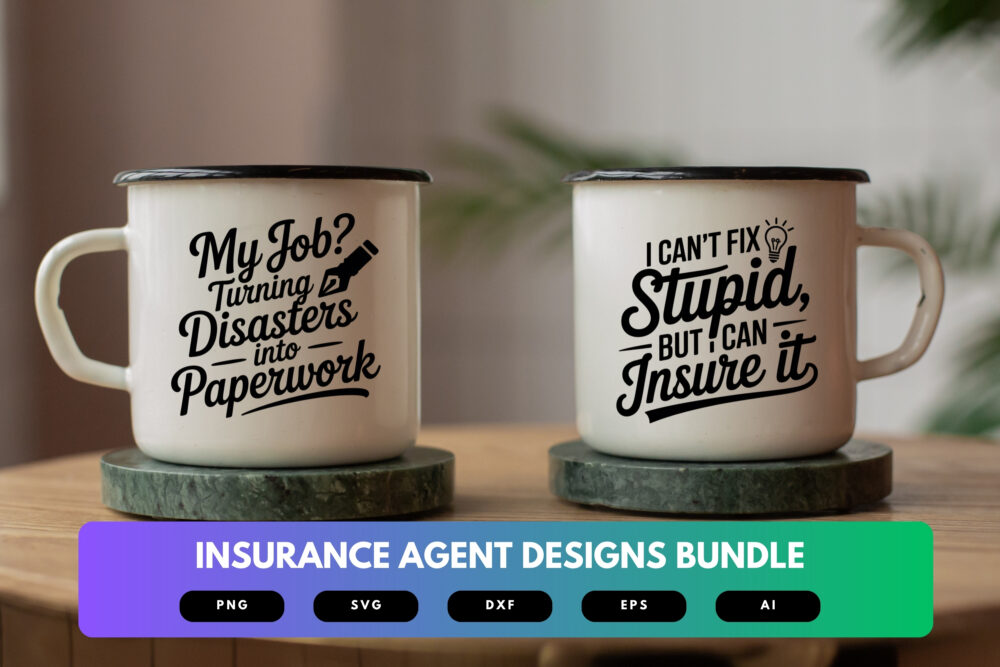 Insurance Agent SVG Bundle | Insurance Clipart, Sales Rep Quotes , Career Cut Files for Cricut & Sublimation - Image 7
